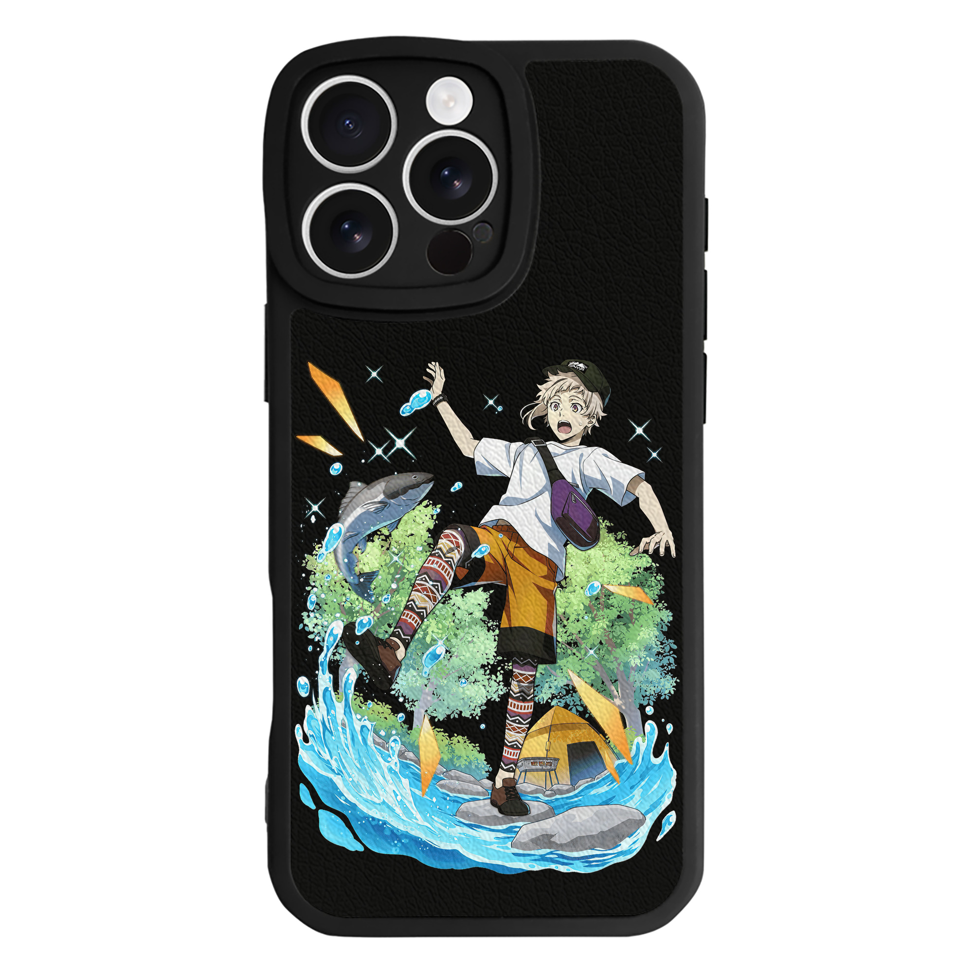 （画像用） 文豪ストレイドッグス Bungo Stray Dogs 【iPhone 16シリーズ対応】シリコンスマホケース（レザー調） 材質：シリコン